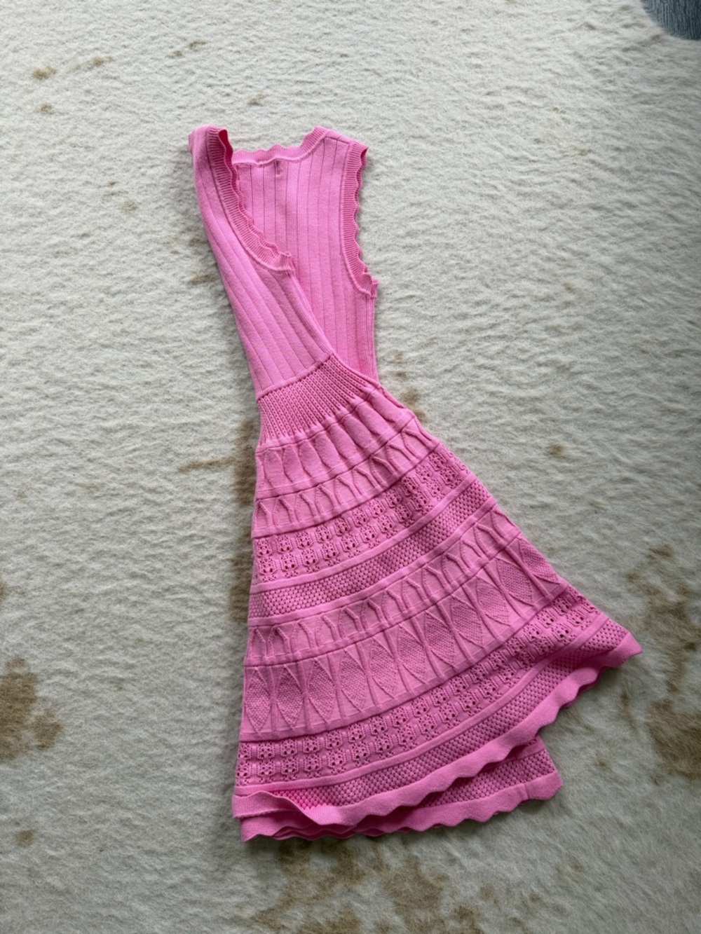 Willow & Wind Pink Knit Tiered Dress - Picture 11 of 15